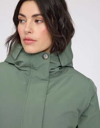 Comfortabele parka van MAZINE, winddicht, ademend en eerlijk gemaakt.