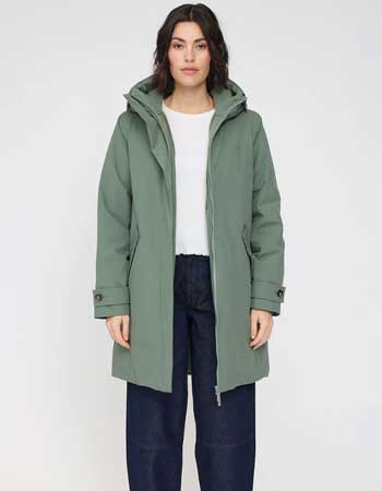 Warme vegan parka van MAZINE, gemaakt van 100% gerecycled polyester.