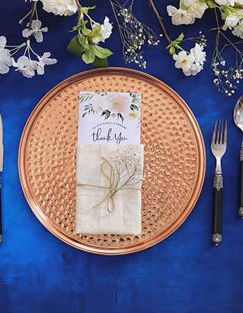 Decoratie Bord Koper Hammererd