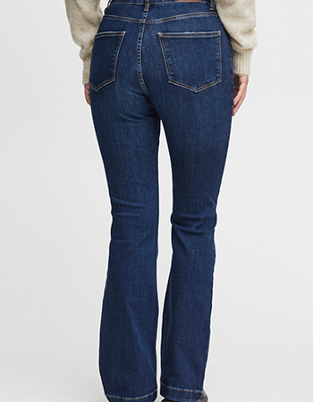 Jeans Pzbecky Bootcut Leg Dark Denim