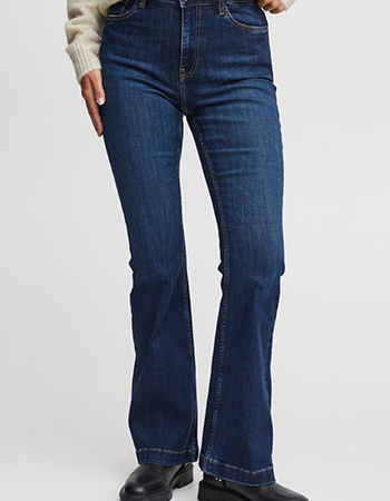 Jeans Pzbecky Bootcut Leg Dark Denim