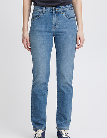 Jeans Kenya High Waist Straight Leg Light Blue