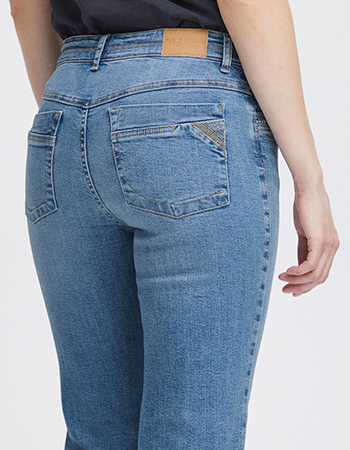 Jeans Kenya High Waist Straight Leg Light Blue