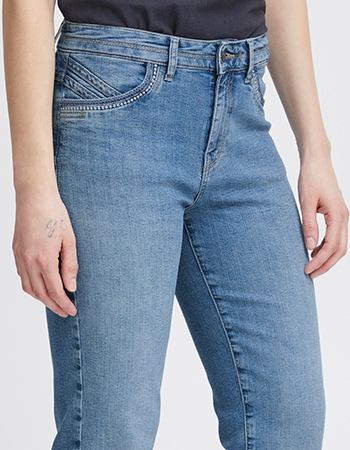 Jeans Kenya High Waist Straight Leg Light Blue