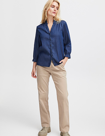 Pantalon Chino Pzrosita Straight Leg Irish Cream