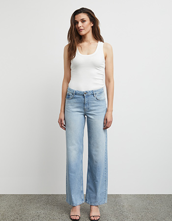 Jeans PzVega Wide Licht Blauw