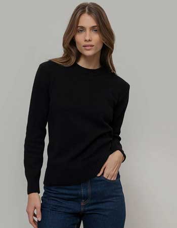 uxe Rifo trui van gerecycled kasjmier, fair geproduceerd in Italië.