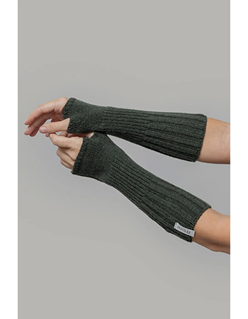 wollen vingerloze handschoenen