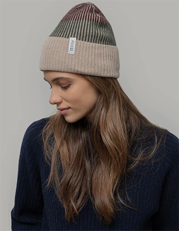 Ontdek de duurzame muts van RIFO: een zachte beanie gemaakt van gerecyclede wol 