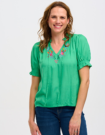 Top Angelique Parrots Green