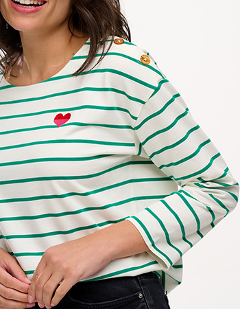 Een goed begin van je dag: een T-shirt van biologisch katoen van Sugarhill Brigh