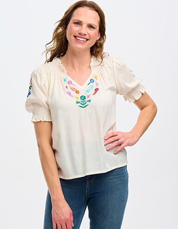 lke print vertelt een verhaal. Duurzame T-shirts van Sugarhill Brighton bij watM