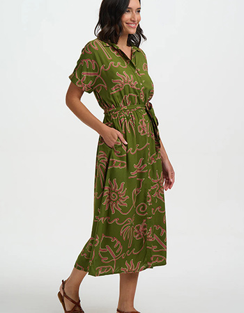 idi jurk van LENZING ECOVERO met retro uitstraling