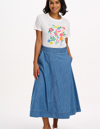 Vrolijke prints, eerlijk gemaakt. Shop duurzame T-shirts van Sugarhill Brighton 