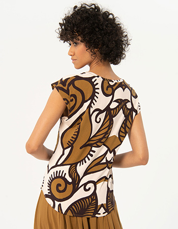 T-shirt V-Neck Ticeo Olive