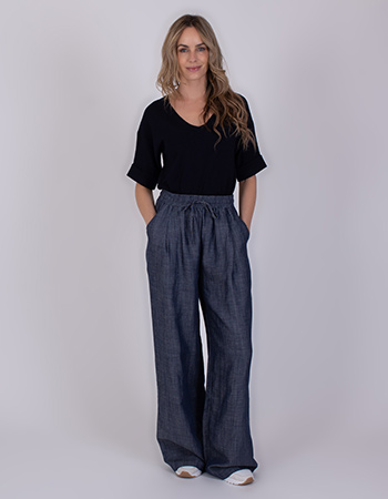 Tencel denim pantalon van The Clothed met een soepele stof en comfortabele pasvo