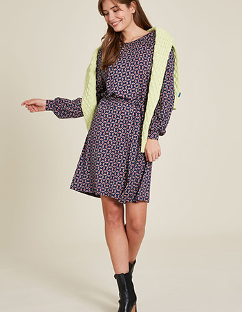 Jurk Fan Graphic Plum