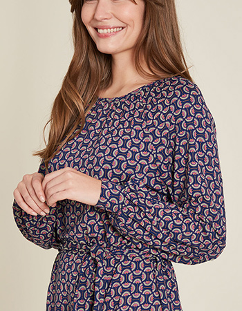 Jurk Fan Graphic Plum