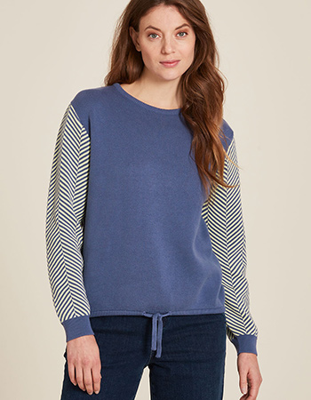 Trui Merith Kort Strik Indigo