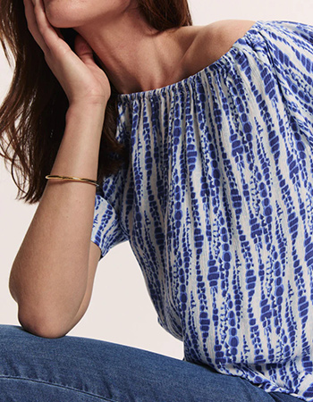 Soepel vallende top van EcoVero, perfect voor warme dagen.