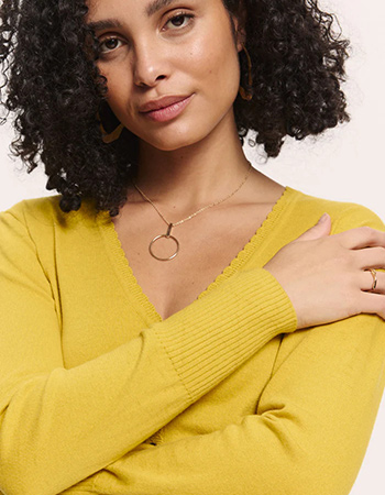 cardigan van biologisch katoen