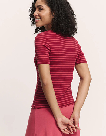 Zacht katoenen Tranquillo shirt dat mooi aansluit en comfortabel draagt op warme