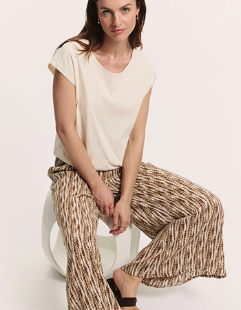 Duurzame Tranquillo broek met elastische tailleband en comfortabele pasvorm.