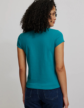 T-shirt Basic In Organic Cotton Bay