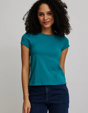 T-shirt Basic In Organic Cotton Bay