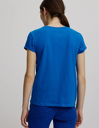 T-shirt Basic In Organic Cotton Sky Diver