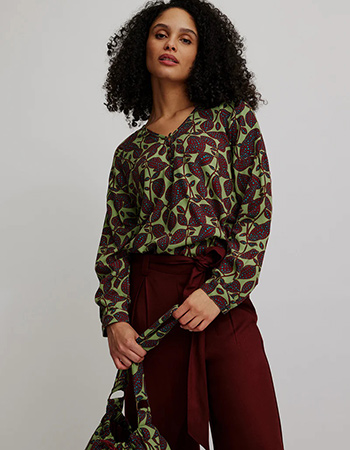 Blouse Botanic Green