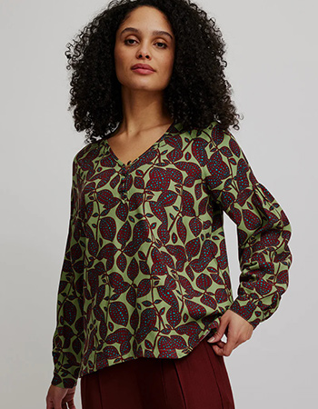 Blouse Botanic Green
