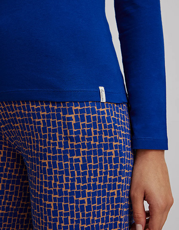 Trui Jaquard Ink Blue