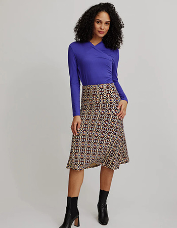 Tranquillo wrap blouse