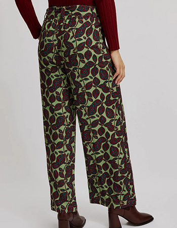 Pantalon Lea Loose Botanic Green
