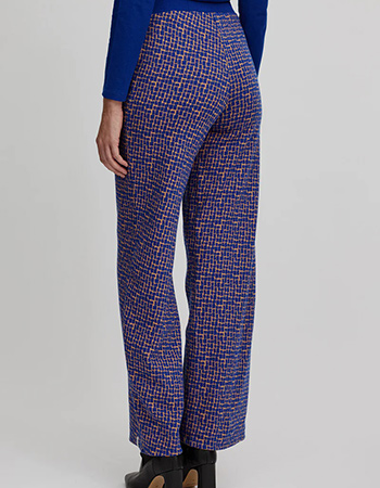 Pantalon Knitted Retro Look Blue Windows