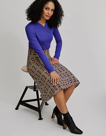 Duurzame mode Tranquillo blouse met eco rok