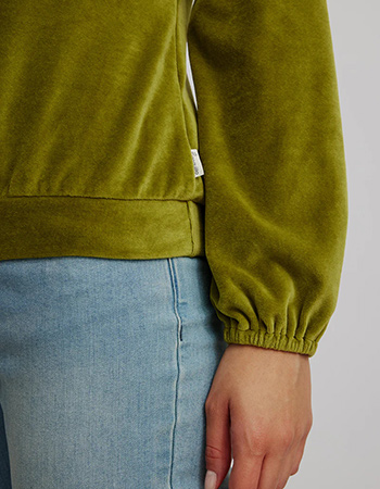 Trui Velours Loose Nicki Golden Cypress