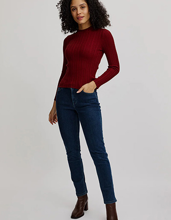 Trui Fijne Brei Silky Fired Brick