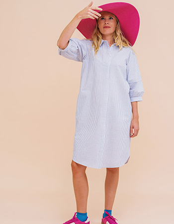 katopenen overhemd jurk voor in de zomer