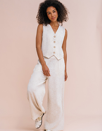 linnen gilet van ZILCH