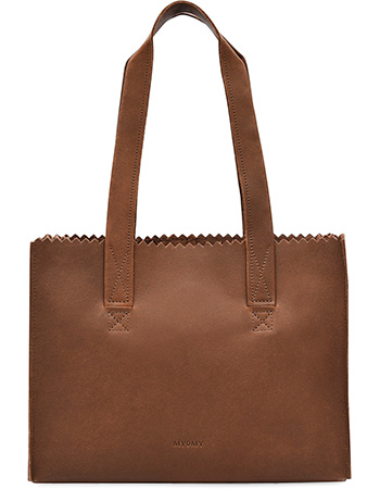 Myomy My Paper Bag Handtas Hunter Mid Brown