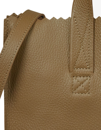 Myomy My Paper Bag Handtas Cross Body Rambler Amber Green detail