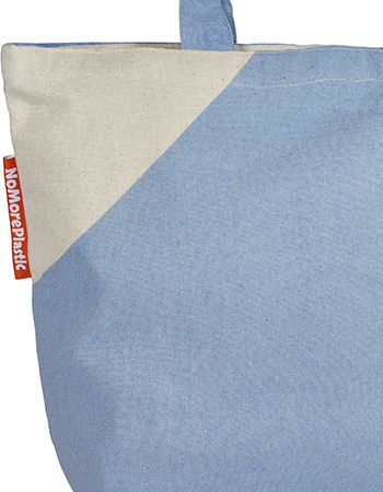 Duurzame shopper NoMorePlastic Sweet Lavender detail