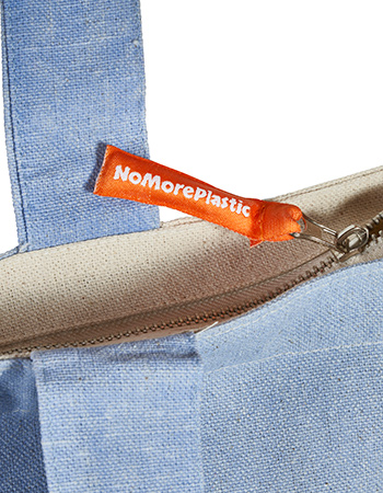 Duurzame shopper NoMorePlastic Sweet Lavender detail