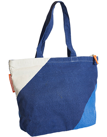 Duurzame Shopper NoMorePlastic Indigo Blue