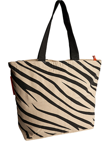 Duurzame shopper NoMorePlastic Zebra