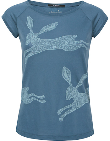 T&#8209;shirt Hares Washed Blue