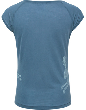 T‑shirt Hares Washed Blue detail