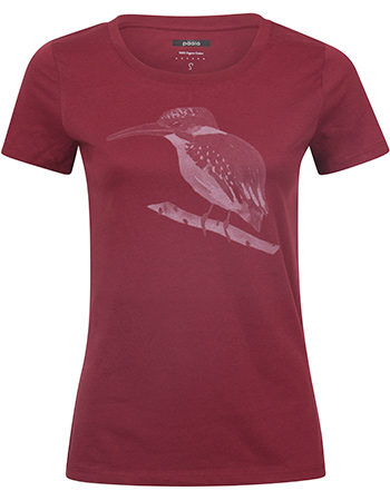 T-shirt Kingfisher Inverted Burgundy